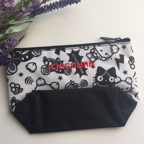 Hello Kitty Ichihoman makeup cosmetic pencil travel storage pouch brand new NWOT - Picture 2 of 7